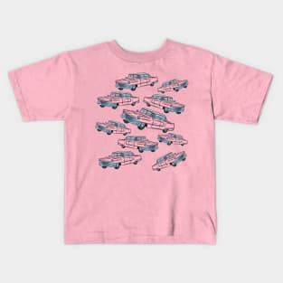 Pink Classic Car Collector Kids T-Shirt